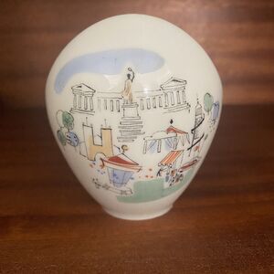 Edelstein Bavaria Sugar Packet Holder Porcelain Roman Scene Germany Vintage